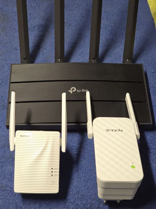 Vând Router Gigabit TP Link Archer C6U + Acces Point + Range Extender