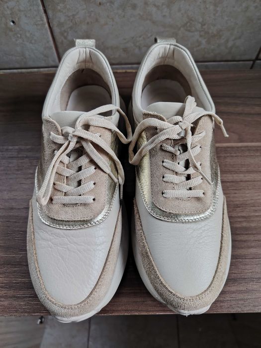 Дамски маратонки естествена кожа