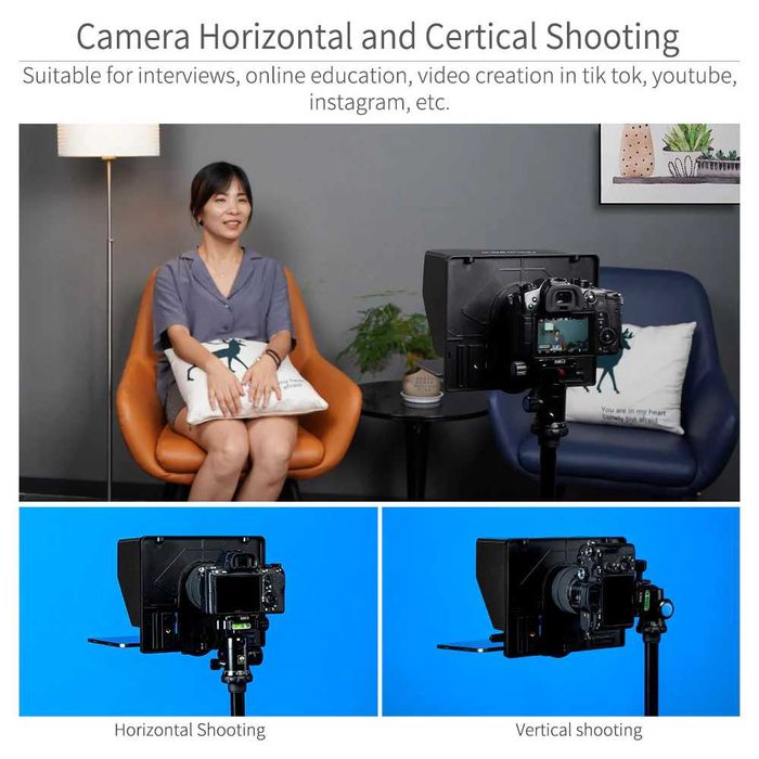 Телепромптер / аутокю за устройства до 10 инча FEELWORLD TP10