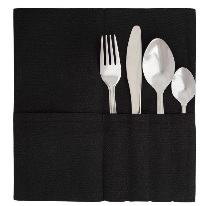 Джоб/салфетник за прибори - ЧЕРЕН