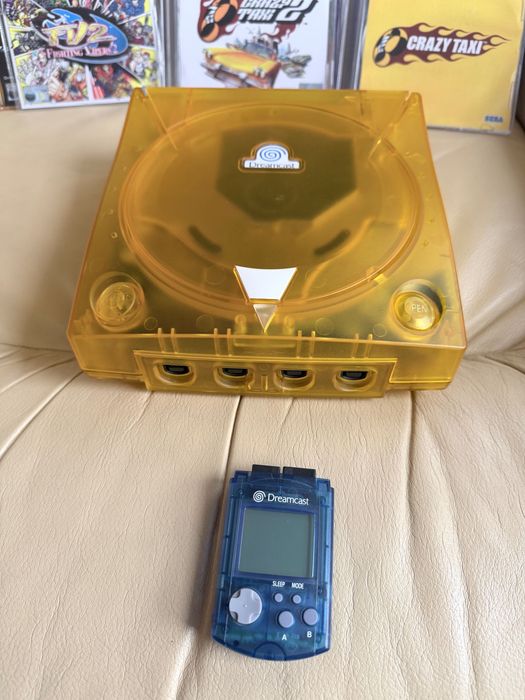 SEGA Dreamcast Crystal Orange