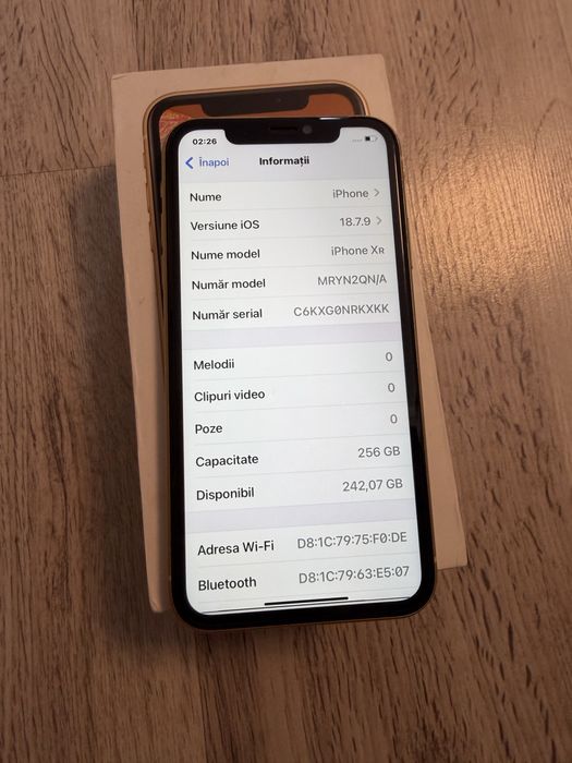Vand Sau Schimb IPhone XR Yellow 256Gb Neverlocked