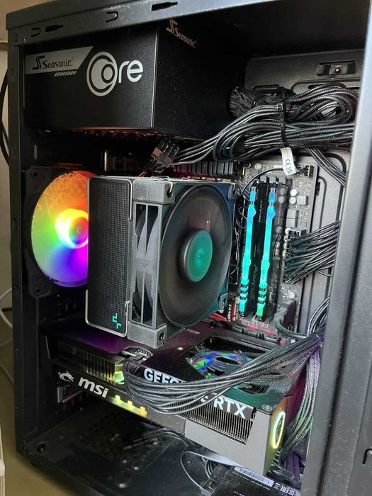 GAMING КОМПЮТЪР – RTX 5060 Ti 8GB / Ryzen 7 5800X / 16GB RAM / 2x M.2 NVMe 512GB общо 1TB