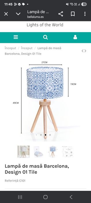 Lampă de masă Barcelona