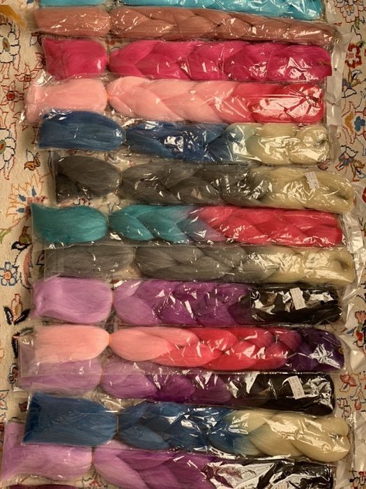 Каникалоны цветные косы