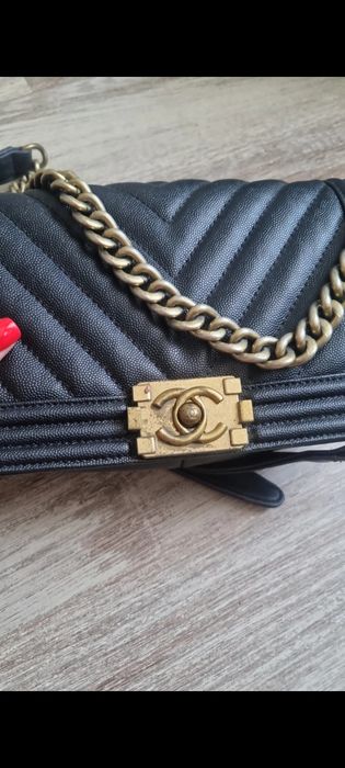 vand geantă Chanel piele caviar