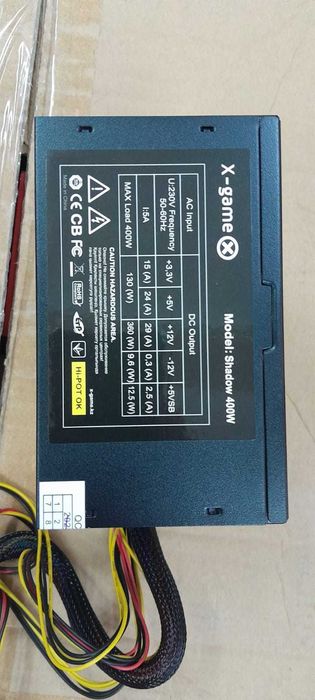 Новый блок питания X-Game Shadow 400W