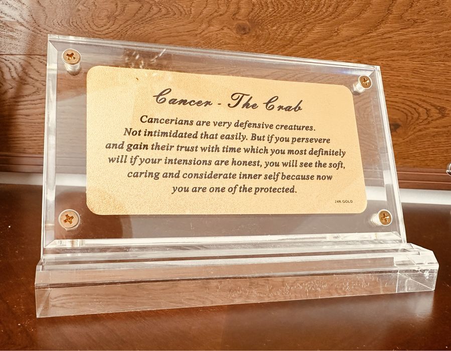 Placuta Zodia RAC - Foita Aur 24k