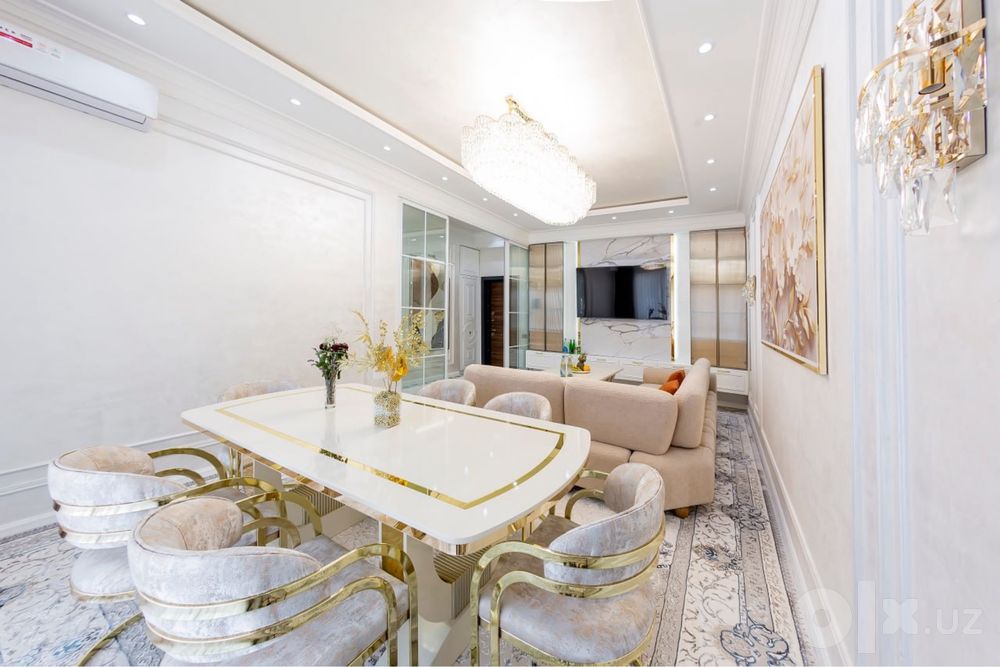 Luxury Gardens 3 xona Tashkent City 100m² Free WiFi Free parking