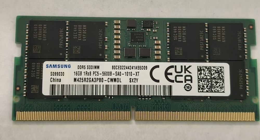 16gb ddr5 5600Mhz Samsung для ноутбука sodimm.