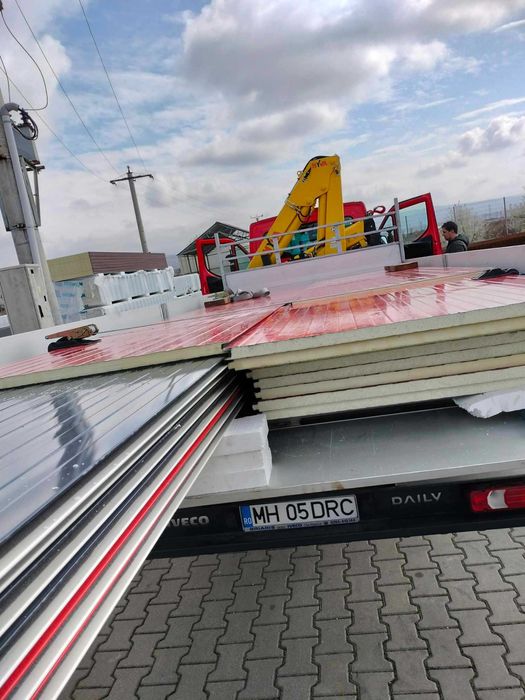 Panouri Sandwich de acoperis si de perete cu tabla de 05/04