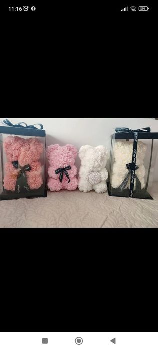 Подаръци с рози от пластичен сапун