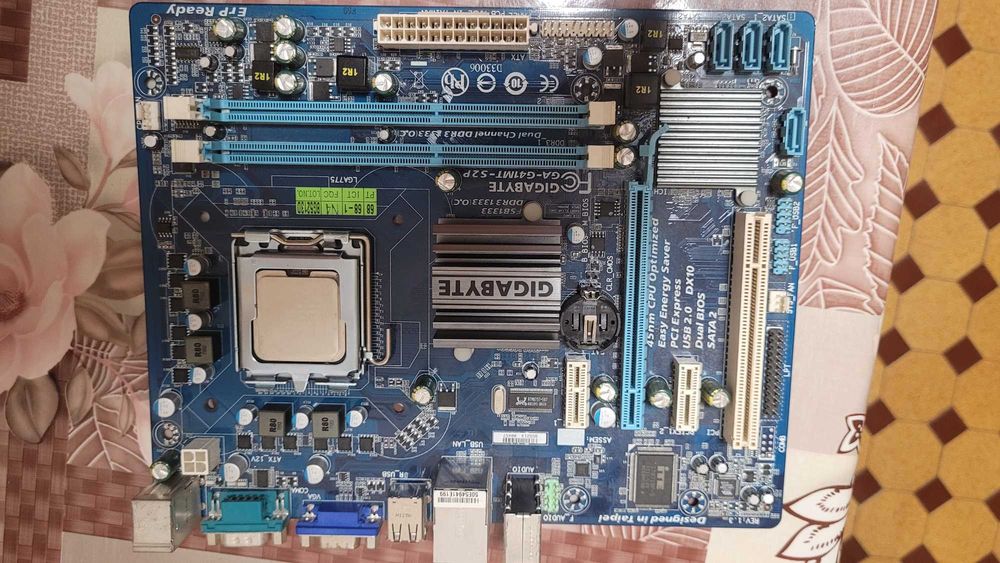 i5 3470+cooler+GA 75M D3H+3X2Gb RAM DDR3 si kit retro Gigabyte GA G41MT S2P + Core Duo E8400+cooler