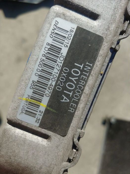 intercooler 1.6 d4d  toyota verso r2 2015 jd127100-4920