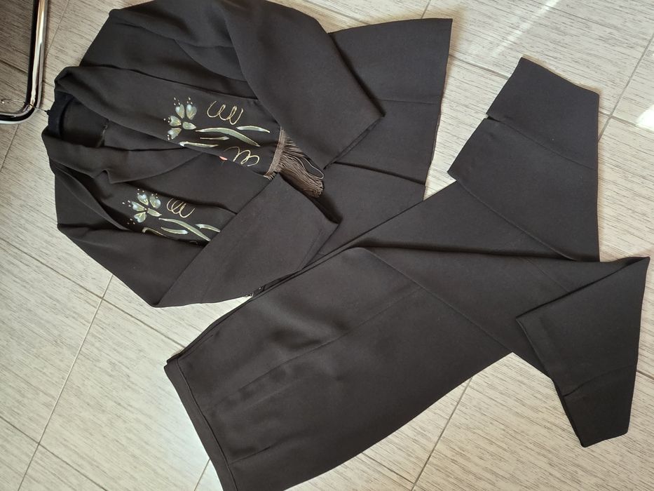 Costum dama 3 piese Sacou, fusta, pantaloni