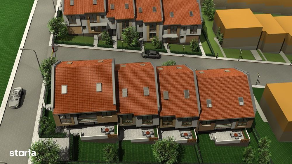 Apartament 3 dormitoare, pod mansardabil, gradina, loc parcare