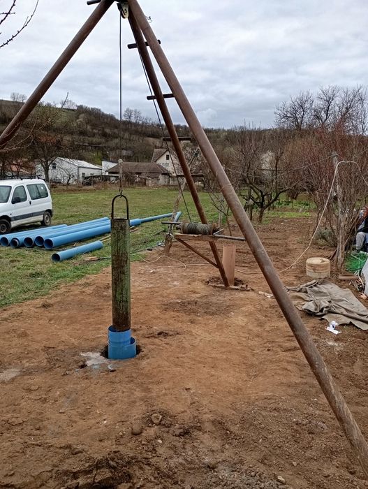 Foraje puțuri adinciri curățări fantani