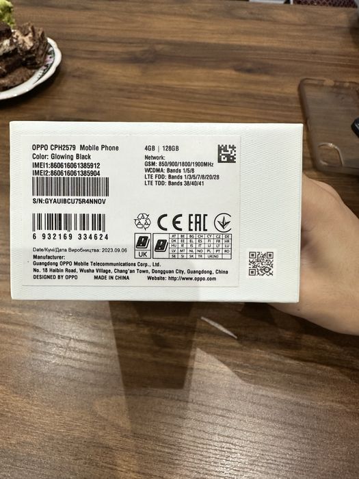 OPPO A38 цвет чёрный