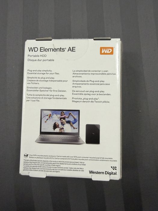 Hard Disk Extern Western Digital Elements AE (WD Elements AE), de 2 TB, portabil
