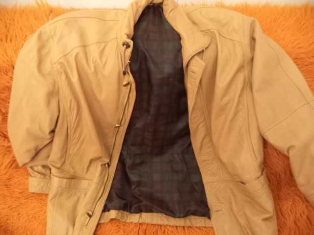 чисто ново кожено мъжко яке