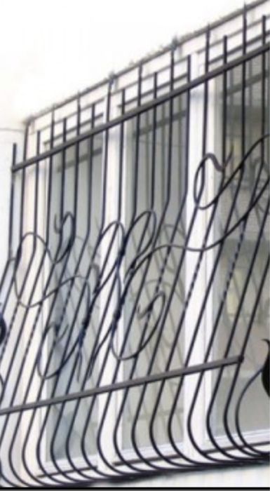 Ворота откатные решетки навес