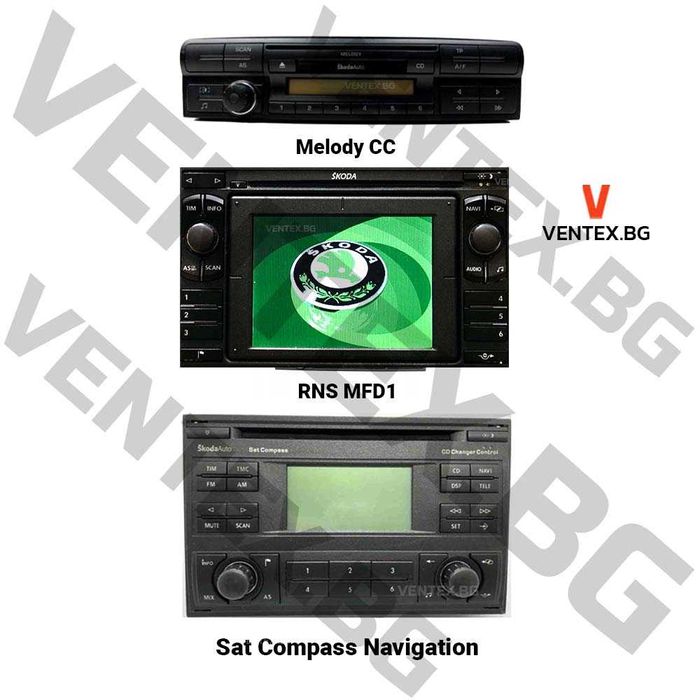 WEFA чейнджър Bluetooth за Skoda Octavia, Fabia, Superb от 2003 - 2008