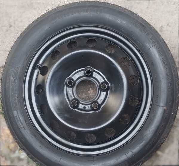 Rezerva ingusta(slim) originala BMW pe R16-5x120 (anvelopa 115/90/R16)