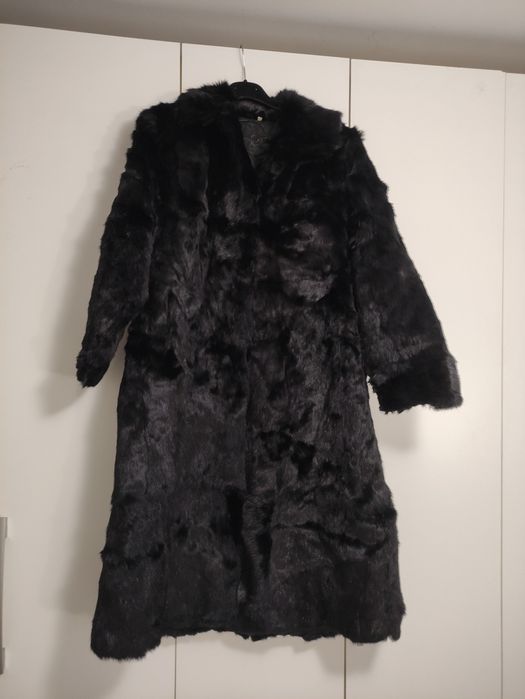 Haina blana naturala neagra lunga