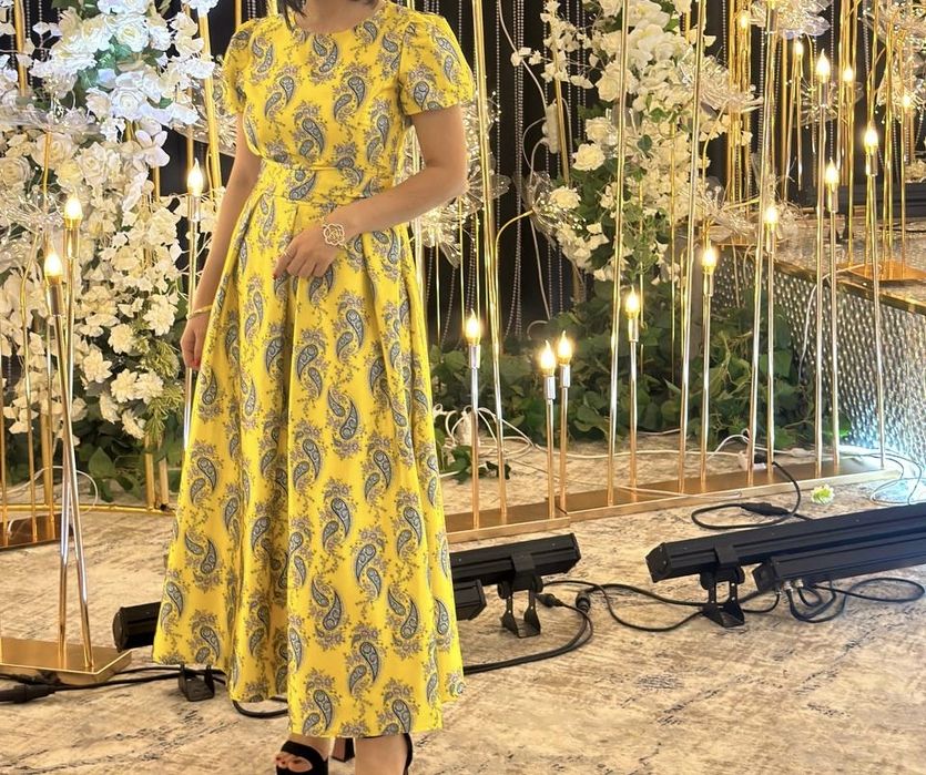 Zara плате и Платье атласное французкая длина