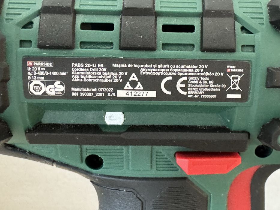 2 комплекта, Parkside винтоверти