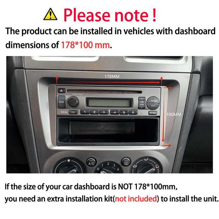 10” 2-DIN мултимедия с Android 14, 4G/LTE, RDS, 6/128GB,