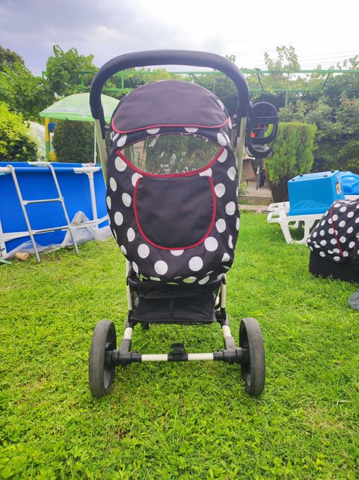 Бебешка количка Hauck Malibu XL All in One Set Dots Black