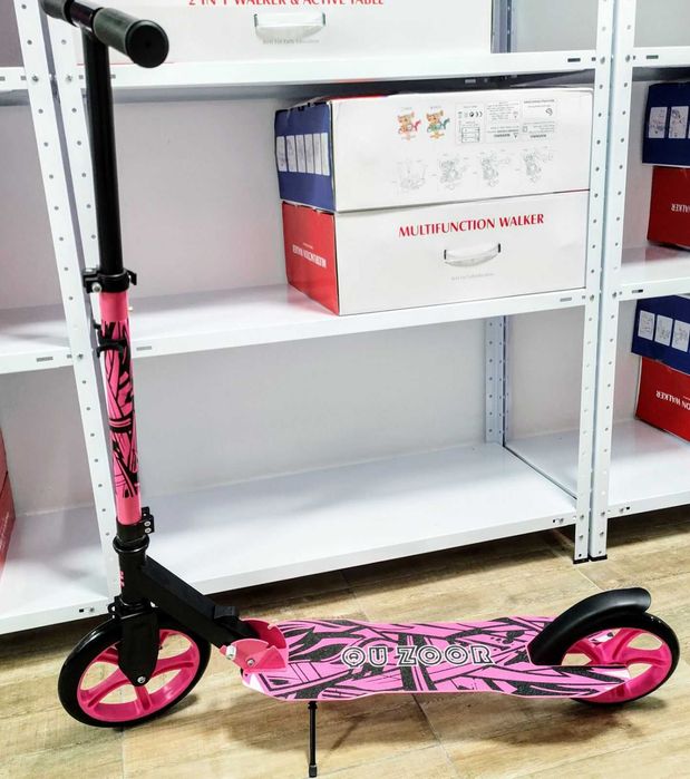 Тротинетка скутер с големи гуми 230мм за дете и възрастен колела 230mm