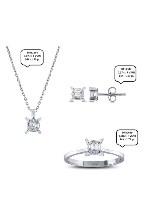 Комплект бриллиант, золото