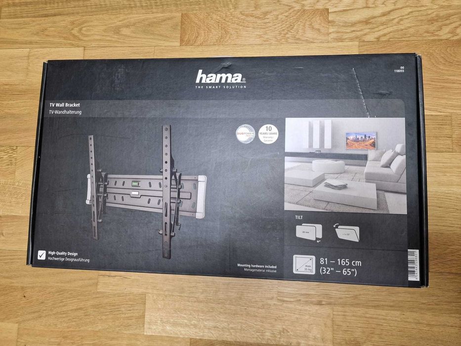 Suport TV TILT de perete, Hama, Premium, VESA - NOU Sigilat