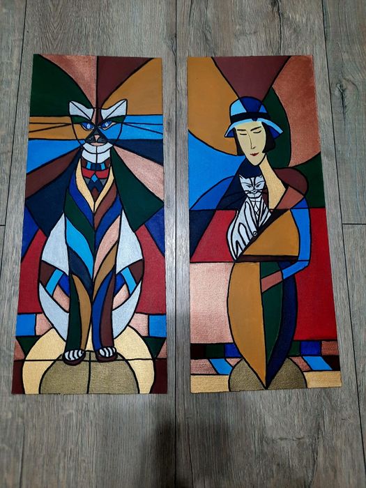 Pictură pe lemn ...