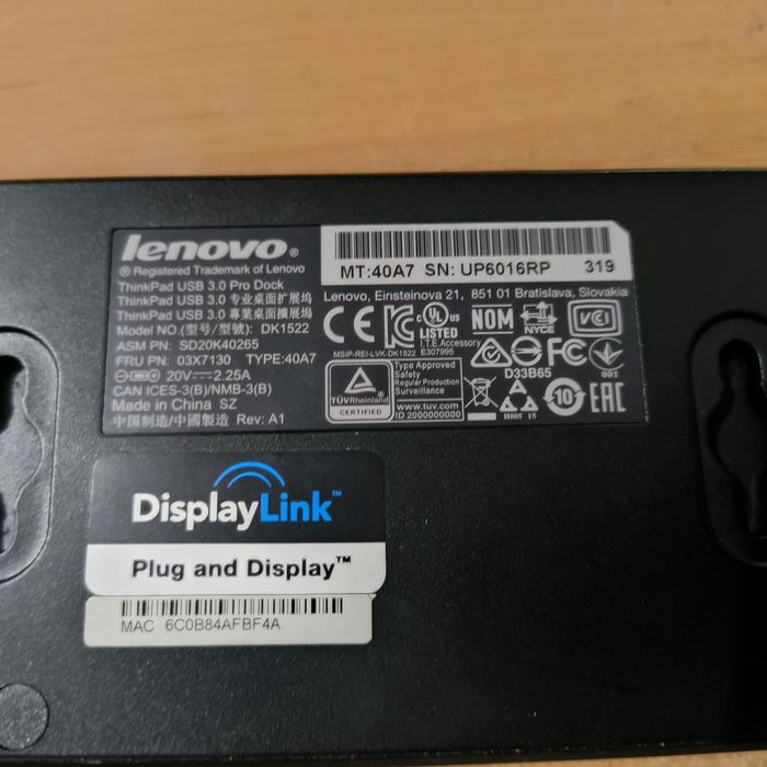 Lenovo think pad 3.0 dock pro. Док станция