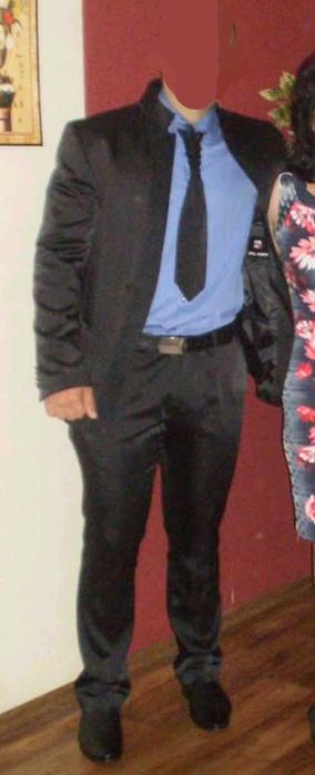 Мъжки Костюм Черен Размер ХЛ