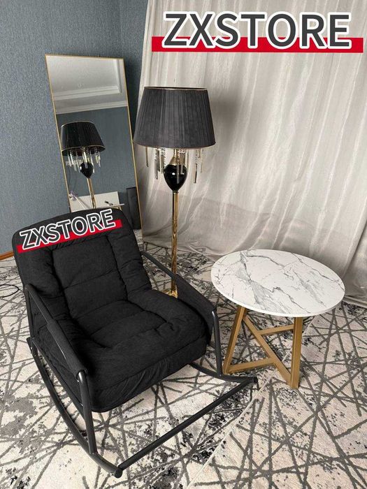 Журнальный столик под мрамор с золотыми ножками