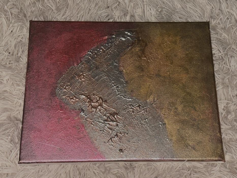 1/1 Ексклузивна абстрактна релефна картина - ръчно изработена от P.J.