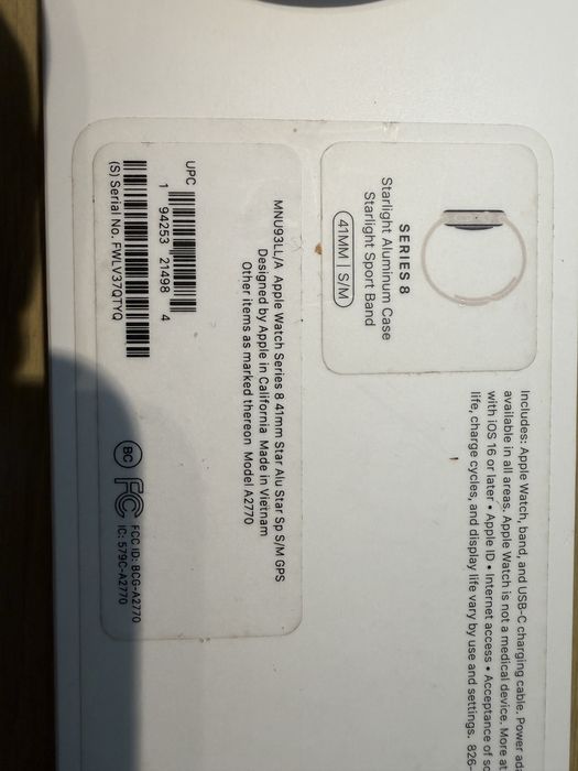 Apple watch series 8 41mm акб 90%