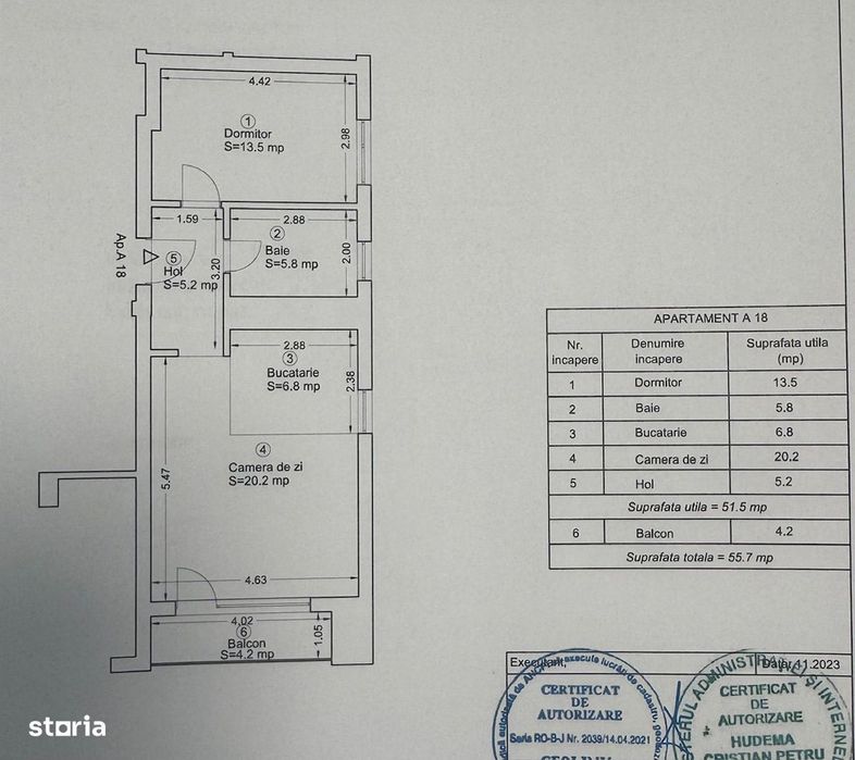 Apartament 2 camere-Complexul Studentesc-imobil 2023