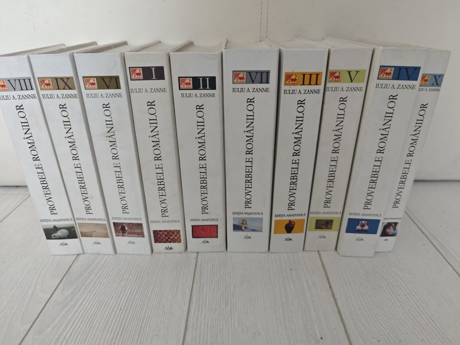 Set Proverbele romanilor, Zanne, Complet, 10 vol, Ediție Anastatică
