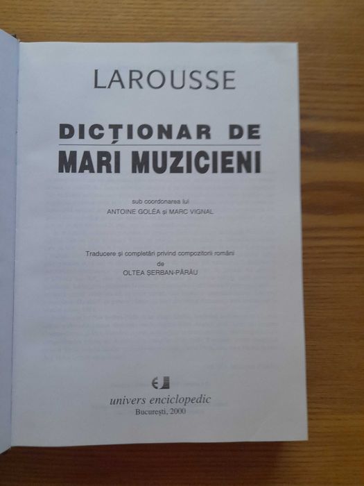 Mari muzicieni - LAROUSSE-dictionar