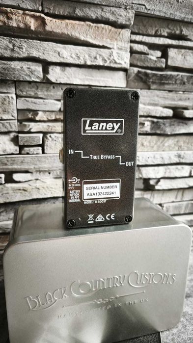 Pedală premium boost, gain și overdrive chitară electrică Laney Black Country Customs TI-BOOST Tony Iommi Signature Gain - UK
