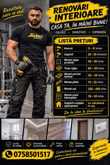 Lucrari in constructi si renovari
