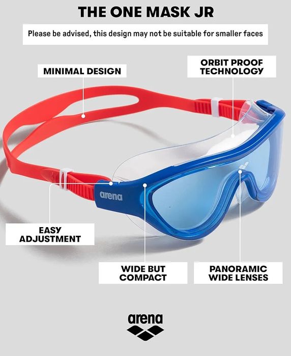 Детска маска за плуване ARENA The One Mask Jr, Розова