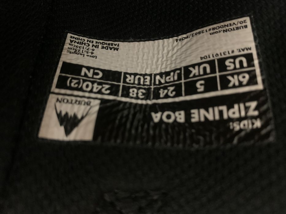 Boots snowboard copii Burton Zipline Boa 38