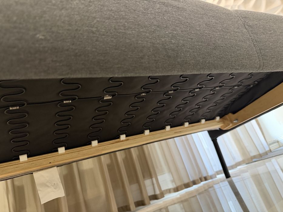 IKEA canapea 2 locuri GLOSTAD Knisa gri închis