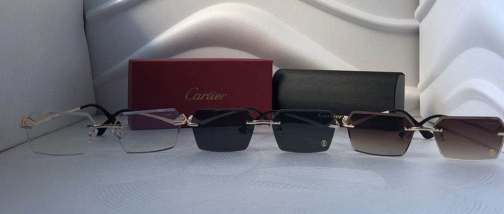 Мъжки дамски слънчеви очила с правоъгълни 3 цвята черни кафяви